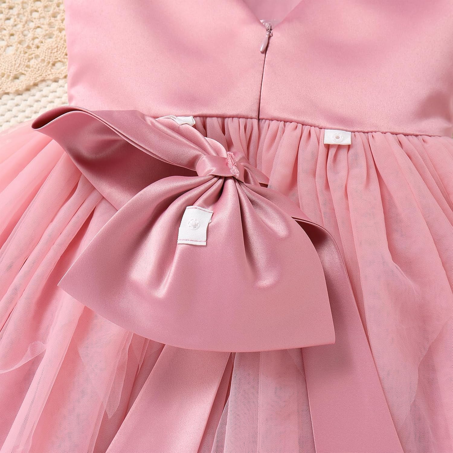 IMEKIS Toddler Girls Butterfly Birthday Dress Baby Sparkle Tulle Formal Wedding Party Bowknot Tutu Dresses Photo Shoot