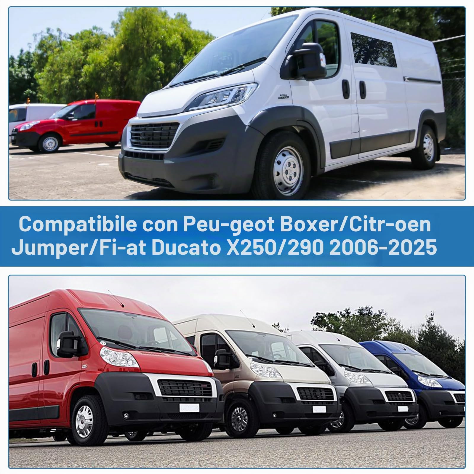 Copertura parabrezza anteriore per Fiat Ducato X250/290 per Peugeot Boxer 2006 – 2025 impermeabile Parabrezza Termico Parabrezza Parasole