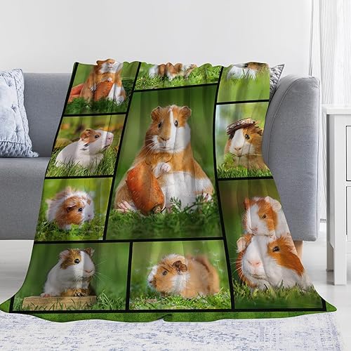 Miniatura 2 de Manta de conejillo de indias para niños y adultos, lindas mantas de conejillos de indias, cobayos, regalos para niñas y niños, amantes de los