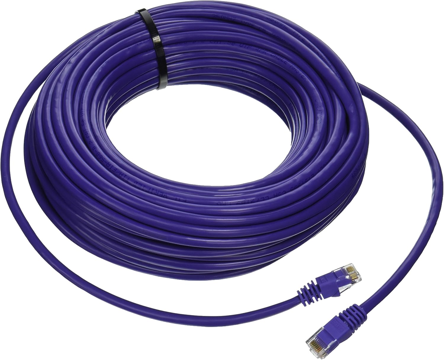 Professional Cable Category 5E Ethernet Network Patch Cable with Molded Snagless Boot, 75-Feet, White (CAT5WH-75)