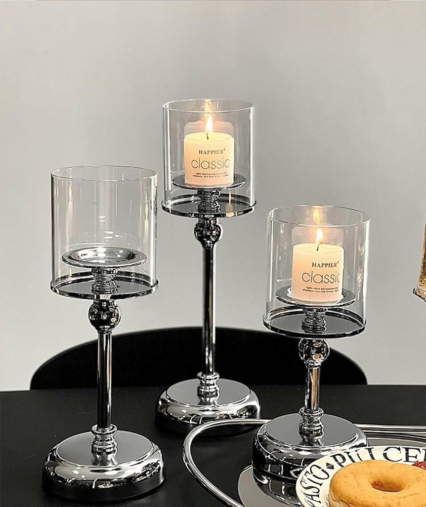 キャンドルホルダー 大小セット キャンドルスタンド アンティーク AC-683 キャンドルホルダー 大小セット キャンドルスタンド