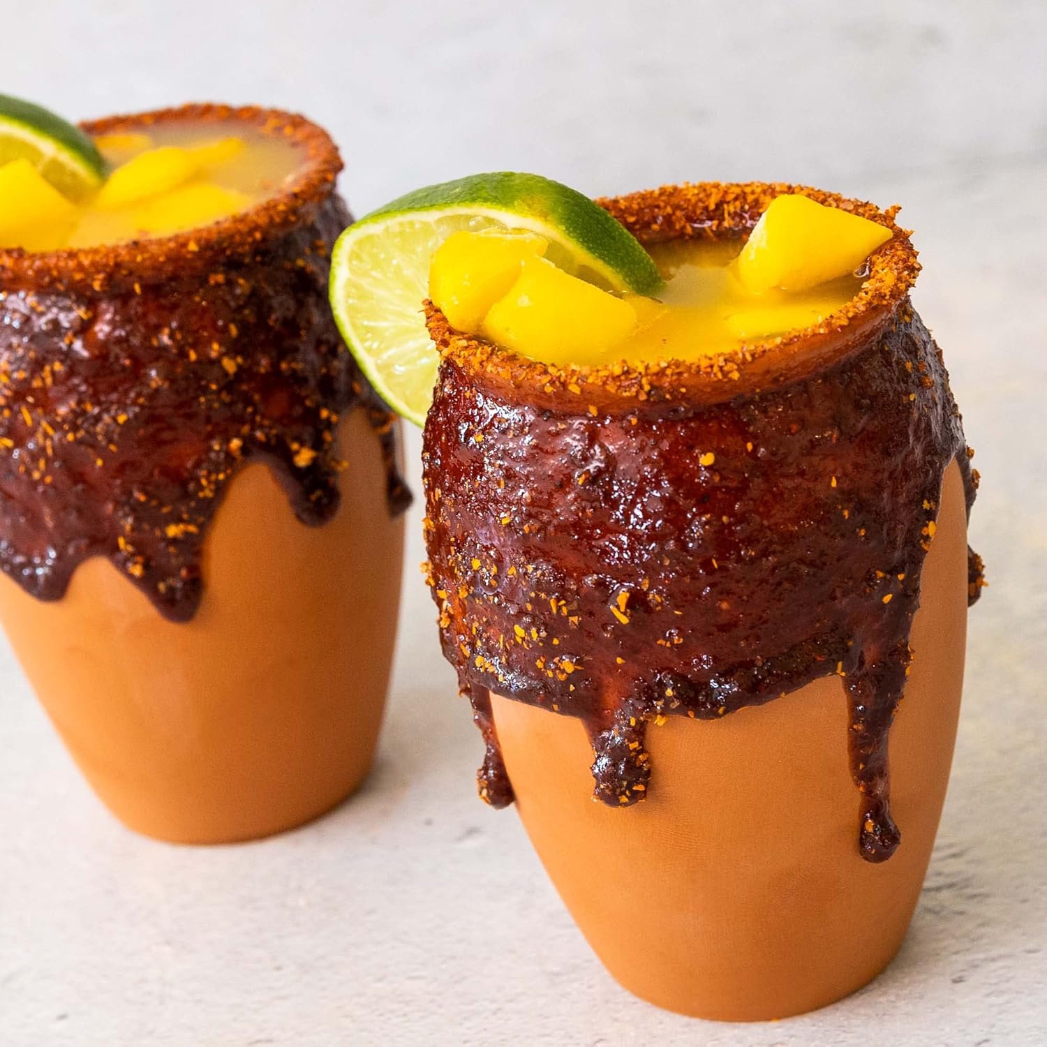 Cheilitas Chamoy All Natural Mexican Rim Candy Dip Paste | Hand Crafted for Drinks, Cocktails, Micheladas, Beer and More (Mango, 16 oz)