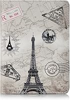 Vista 4 de EpicGadget - Funda de piel sintética con bloqueo RFID para pasaporte, funda de viaje tipo cartera, Eiffel Tower, Cartera Rfid