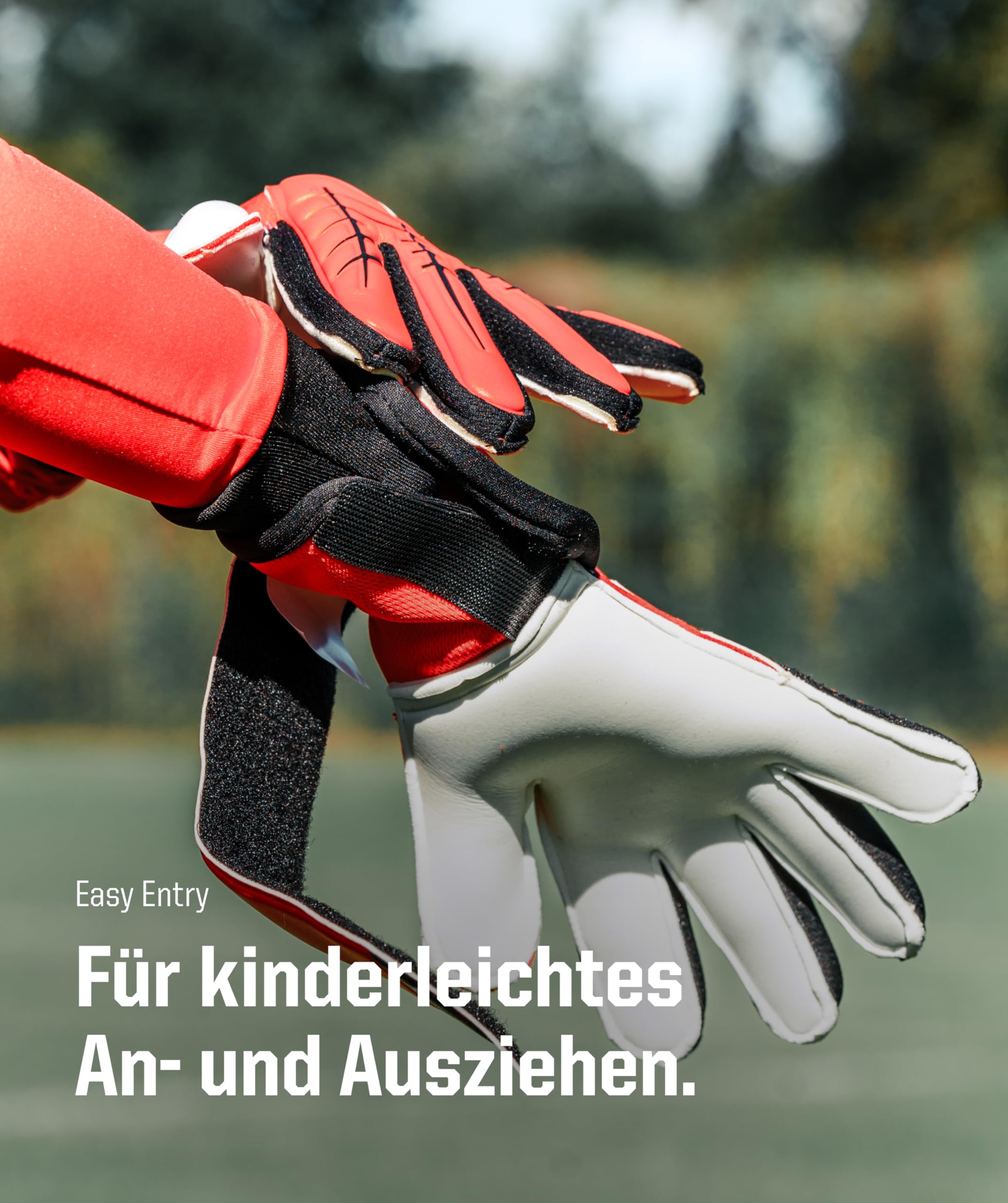 T1TAN Torwarthandschuhe Kinder Beast Junior, Größe 4-6, Alter 5-11 Jahre, 3mm Gorilla Grip, Tormannhandschuhe Jungen, Fußball Torwart Handschuhe, hoher, große Fangfläche, atmungsaktiv