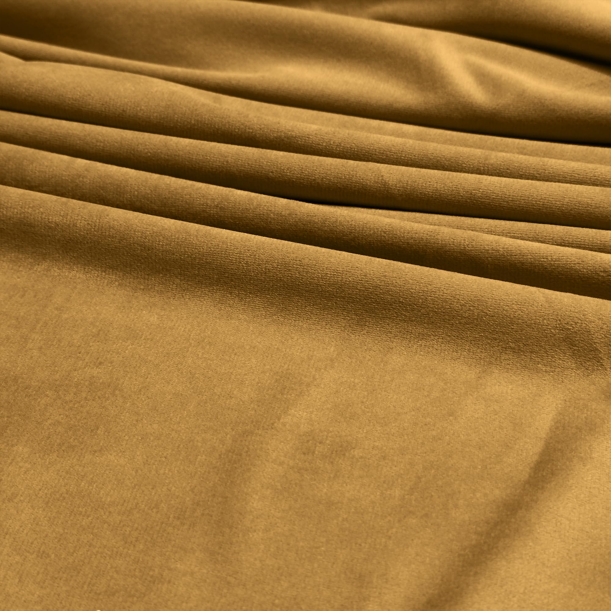 Luxury Velvet Upholstery Fabric – Soft Sheen 100% Polyester, 225 GSM Knitted Backed – Saffron – 2 Metre (200cm x 148cm)
