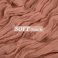 Vista 175 de Showgeous 10 Pack Baby Pink Cheesecloth Table Runner 10FT Long Semi-Sheer Gauze Table Runner Boho or Rustic Wedding Decor for Wedding Decor Arch