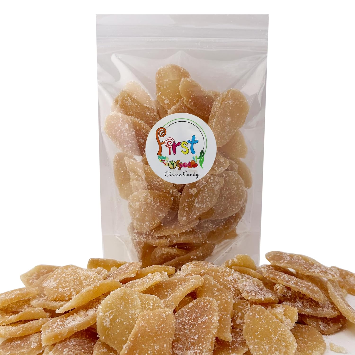 FirstChoiceCandy Dried Crystalized Ginger Slices, Sweet and Spicy Ginger (5 LB)