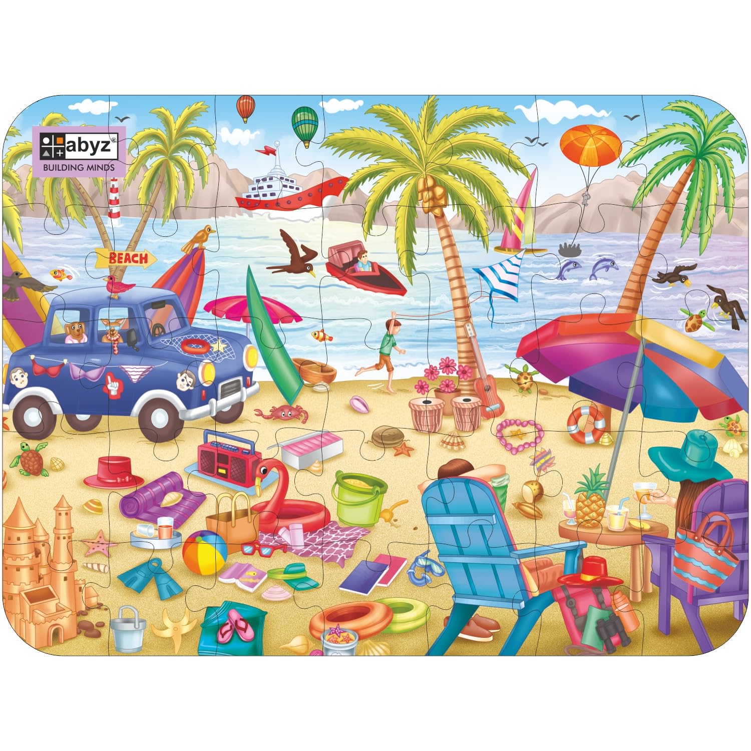 ABYZ Wooden Jigsaw Puzzles for Kids,Beach House Jigsaw Puzzle for Kids of Age 4-6 Years, 35 Pcs Puzzle (B0D2TTTWJK) Amazon Price History, Amazon Price Tracker