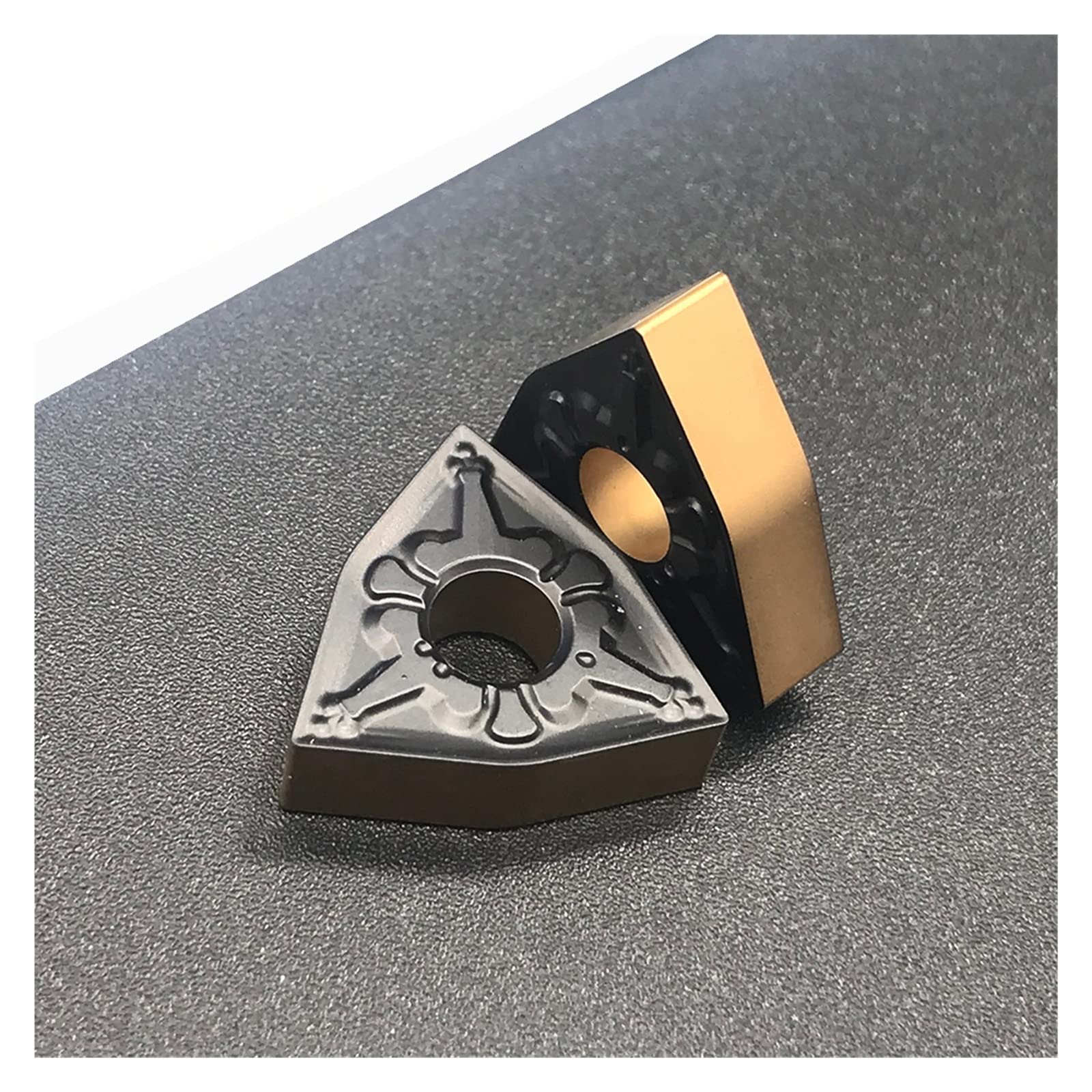 AALLYN Indexable Carbide Lathe Tool 10pcs WNMG080404-TM PC4225 Lathe Tools Cutting Lathe CNC Tools Lathe Cutter External Turning Tool Carbide