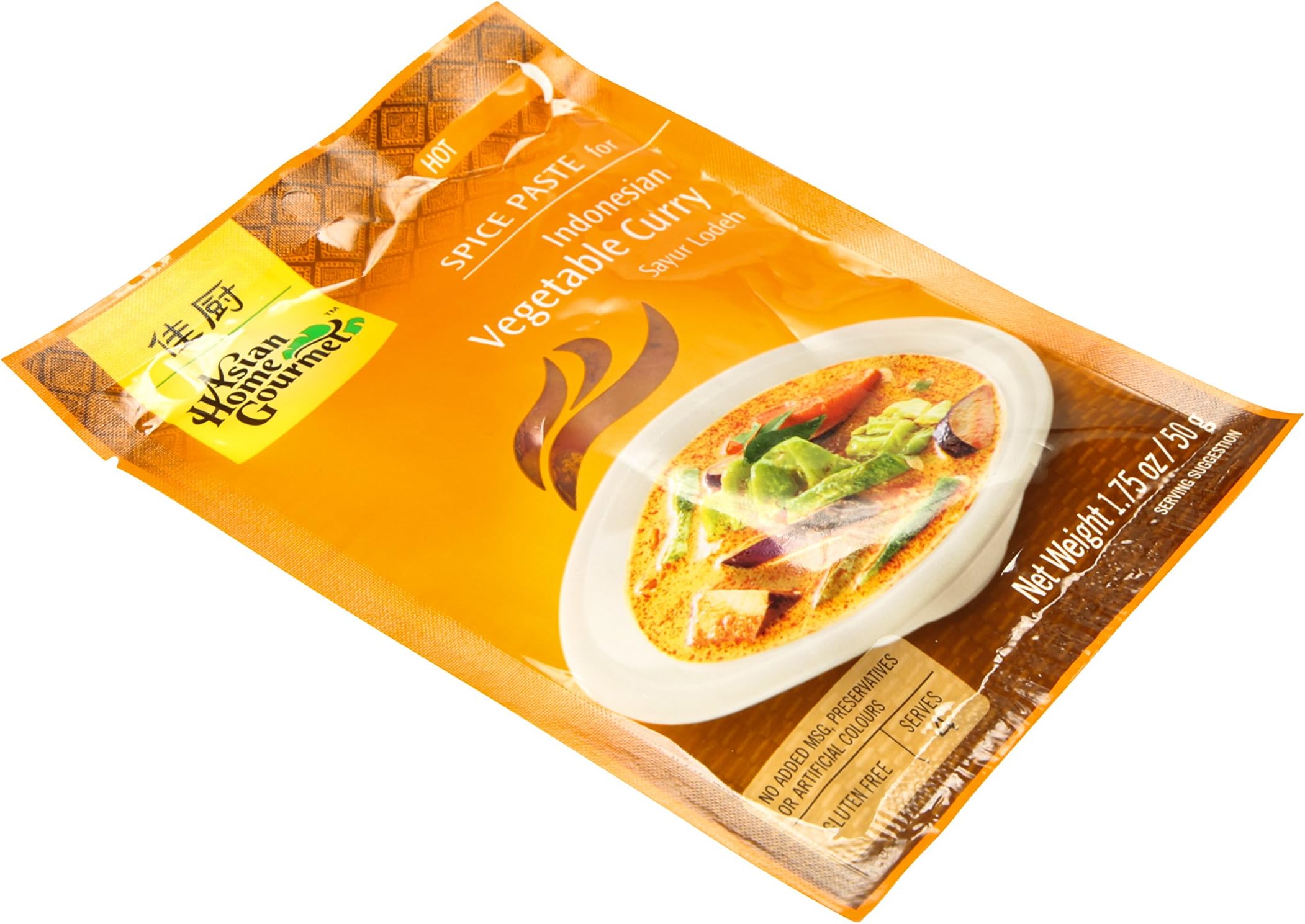 Asian Home Gourmet Spice Paste for Curry: Indonesian Vegetable Curry (Sayur Lodeh) (1 x 1.75 OZ)