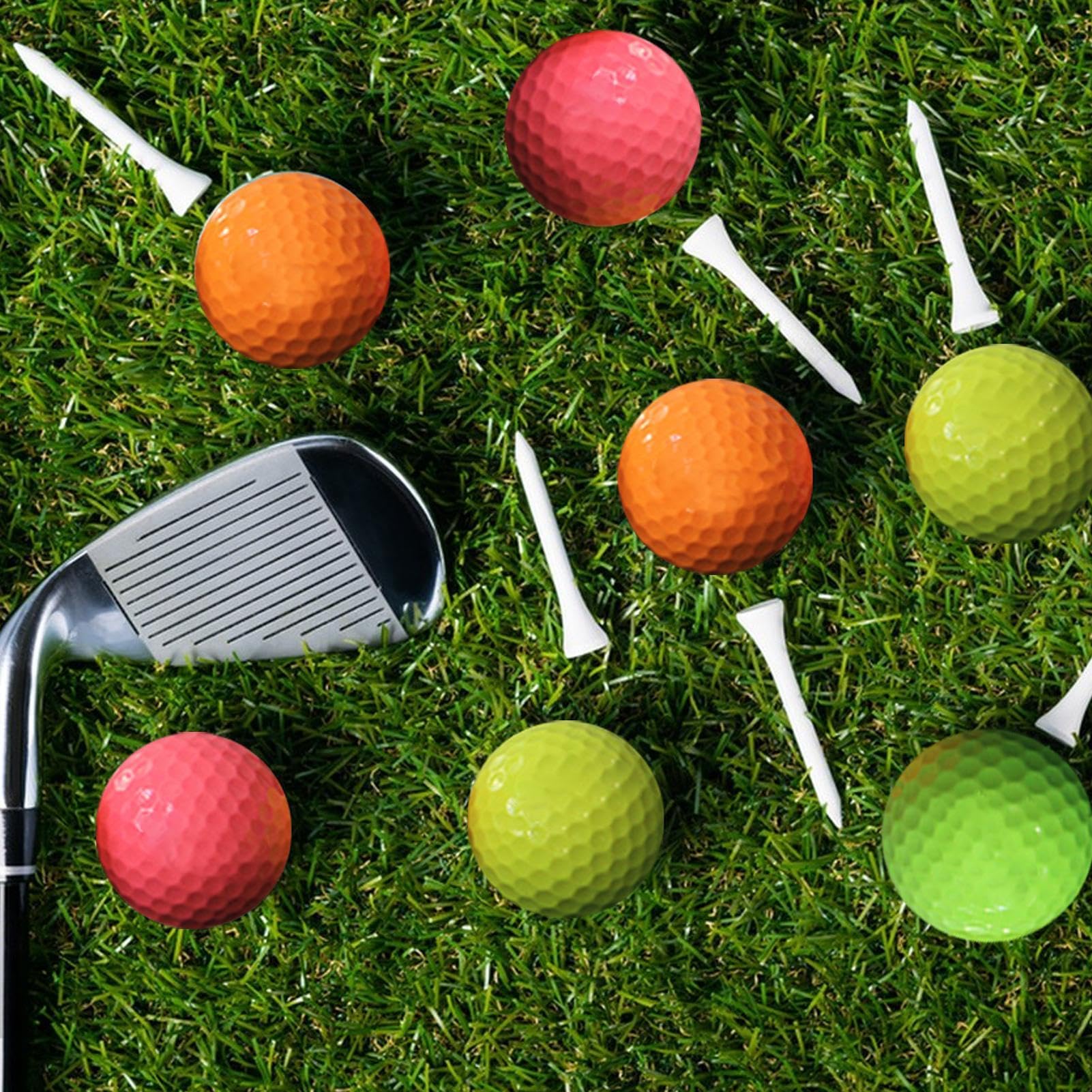 Pelotas de golf para interiores, pelotas de golf de colores