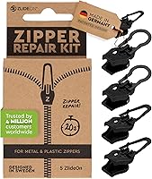 Vista 14 de ZlideOn Reemplazo de Tirador de Cremallera - Negro, Estrecho (L) - Deslizador de Reemplazo Instantáneo de Cremallera