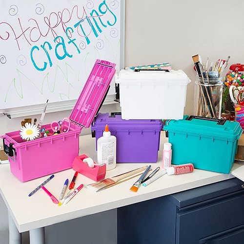 Miniatura 9 de Sheffield - Caja de almacenaje 12634, color blanco ártico, Rosa