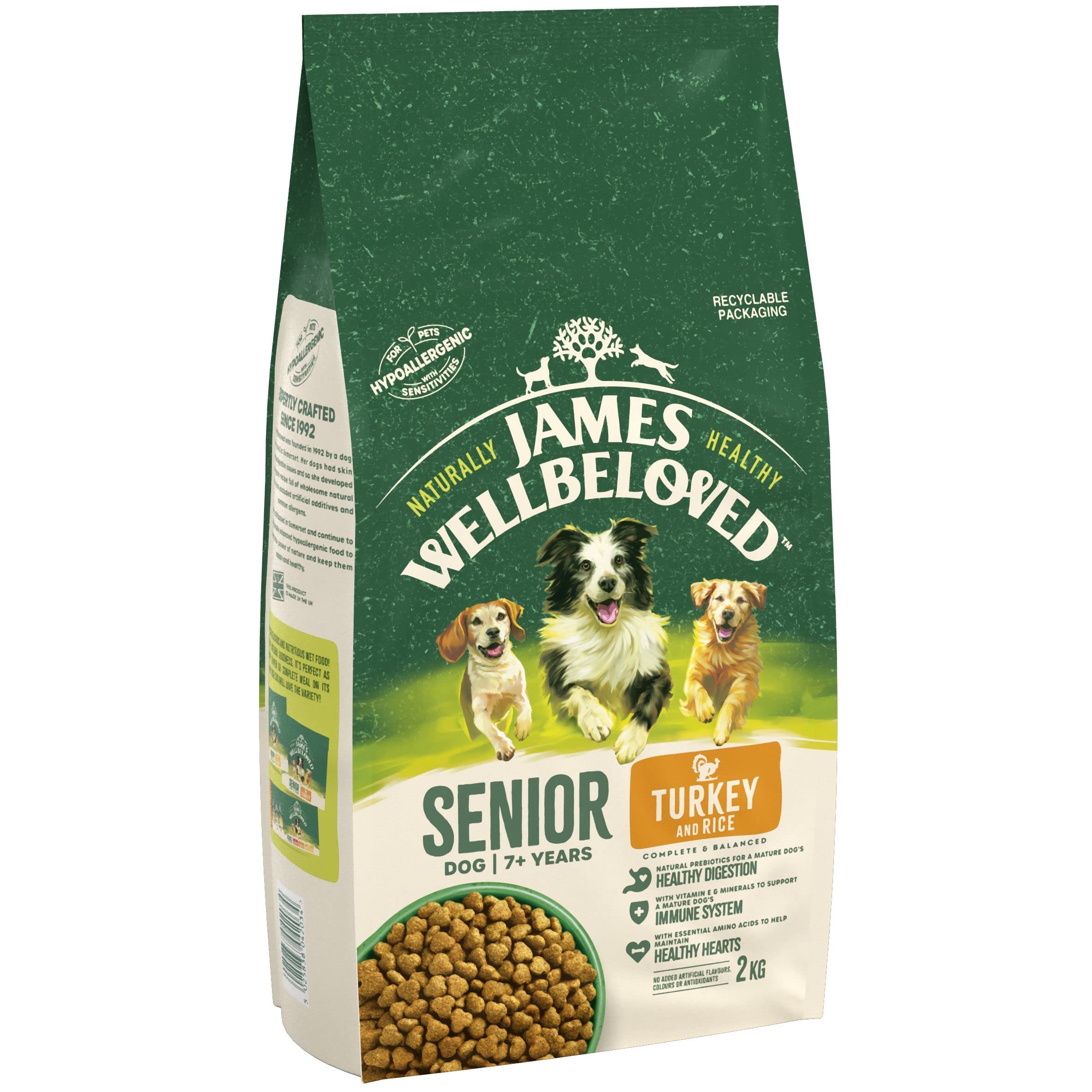 James Wellbeloved James Wellbeloved Senior Turkey And Rice Kibble 2kg