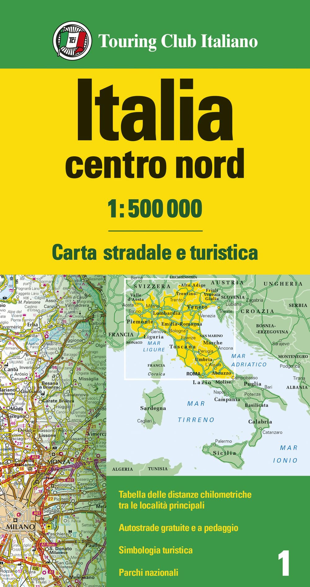 Italia Centro Nord 1:500.000. Carta Stradale E Turistica - 4