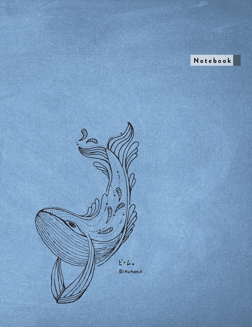 Notebook: Bimumonji's Whale Lined Notebook - Large (8.5 x 11 inches) - 110 Pages (notebooks and journals 8.5 x 11, notebooks college ruled, notebooks ... to write in): Volume 3 (Whale Notebooks)