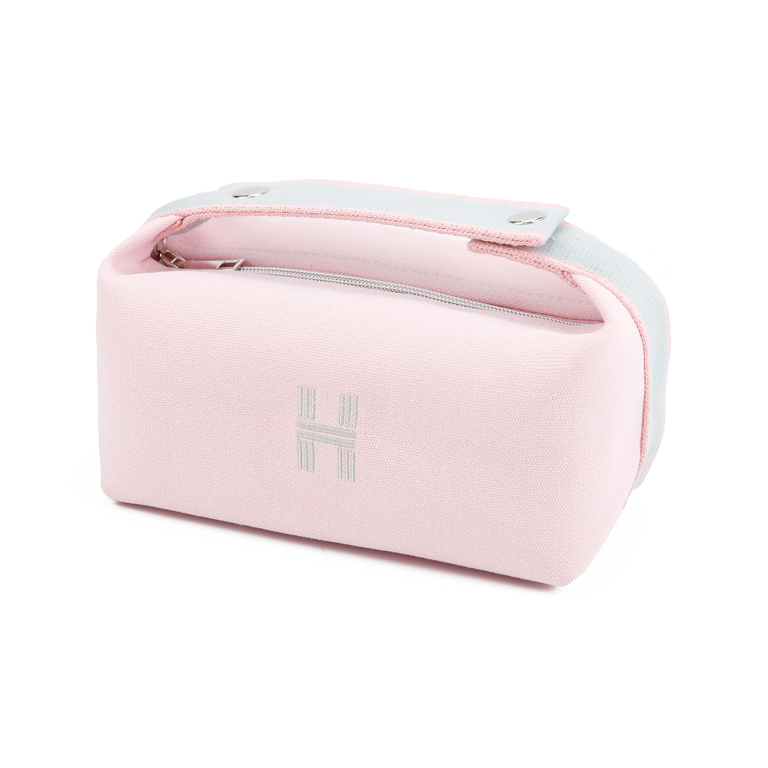 TOPASIONFashion Portable Canvas Makeup Bag, Cosmetic Bag Organizer, Travel Toiletry Bag for Women and Girls