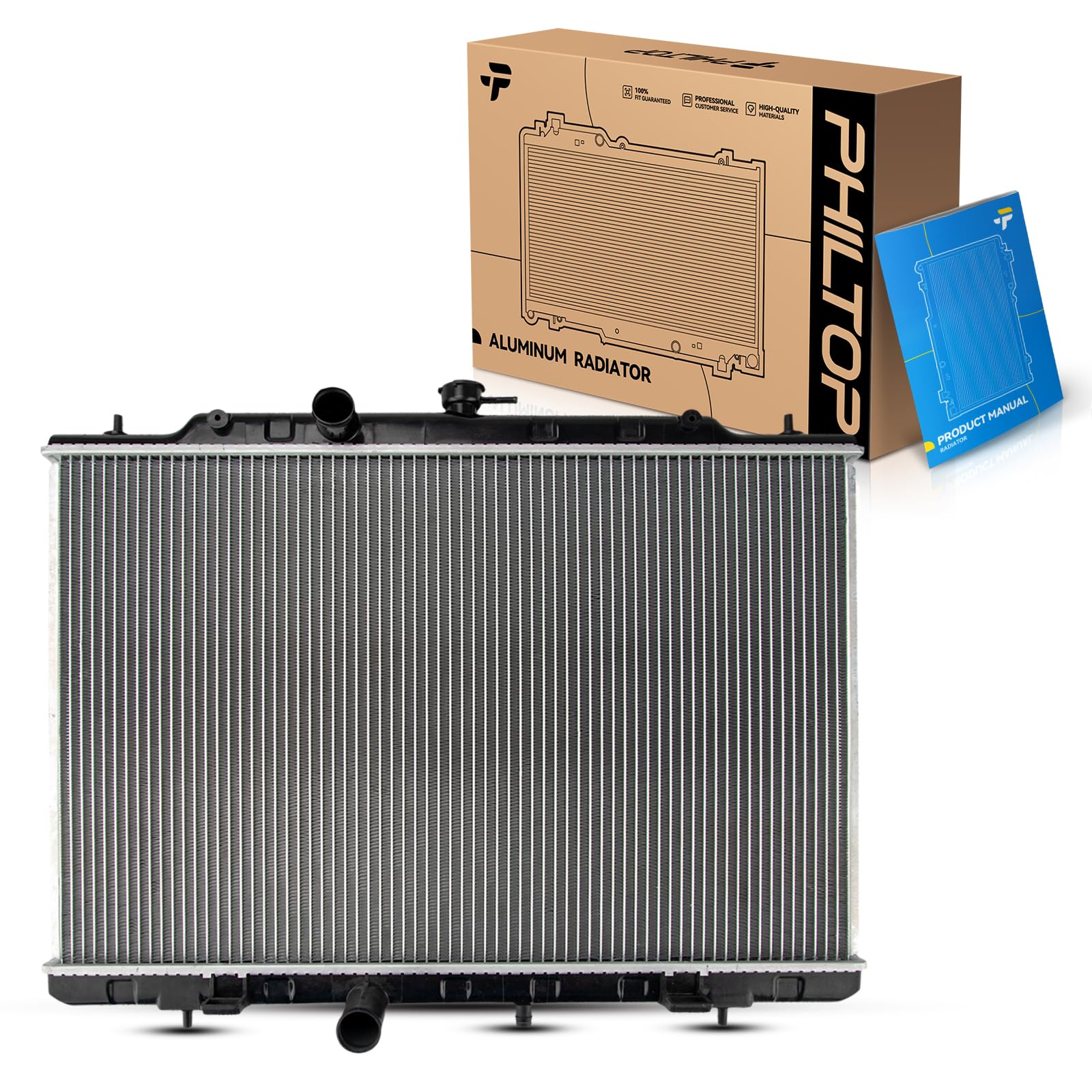 PHILTOP Radiator Compatible with 2008-2013 Rogue, 2014-2015 Rogue Select CU13047