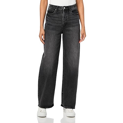 Armani Exchange Womens J38 Relaxed Black Denim