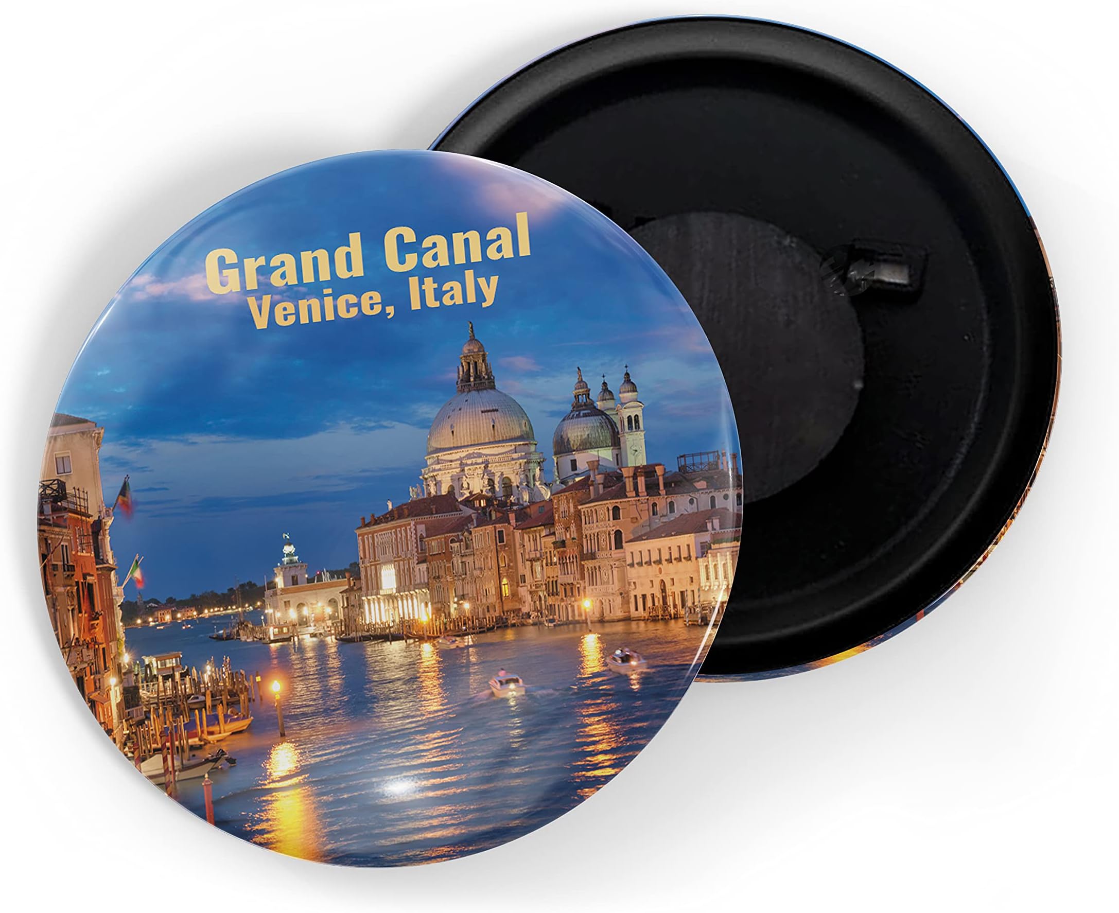 dhcrafts Fridge Magnet Multicolor Famous Tourist Place Grand Canal Venice Italy D2 Glossy Finish Design Pack of 1