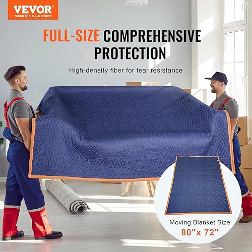 Miniatura 2 de VEVOR YB085-35 Mantas móviles, 35 librasdz, 12 paquetes, azulnaranja