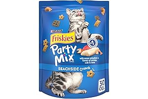 Purina Cat Treats, Friskies Party Mix Beachside Crunch - 30 Ounce