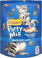 Vista 1 de Golosinas para gatos Purina Friskies, Party Mix Beachside Crunch - Bolsa de 30 onzas