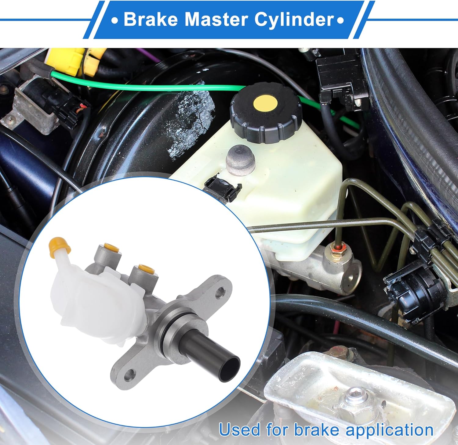 Brake Master Cylinder with Reservoir No.46100T0TH01 for Honda CR-V 2012-2013 Hydraulic Master Cylinder Silver Tone,White Aluminum Alloy,Plastic 1 Pc