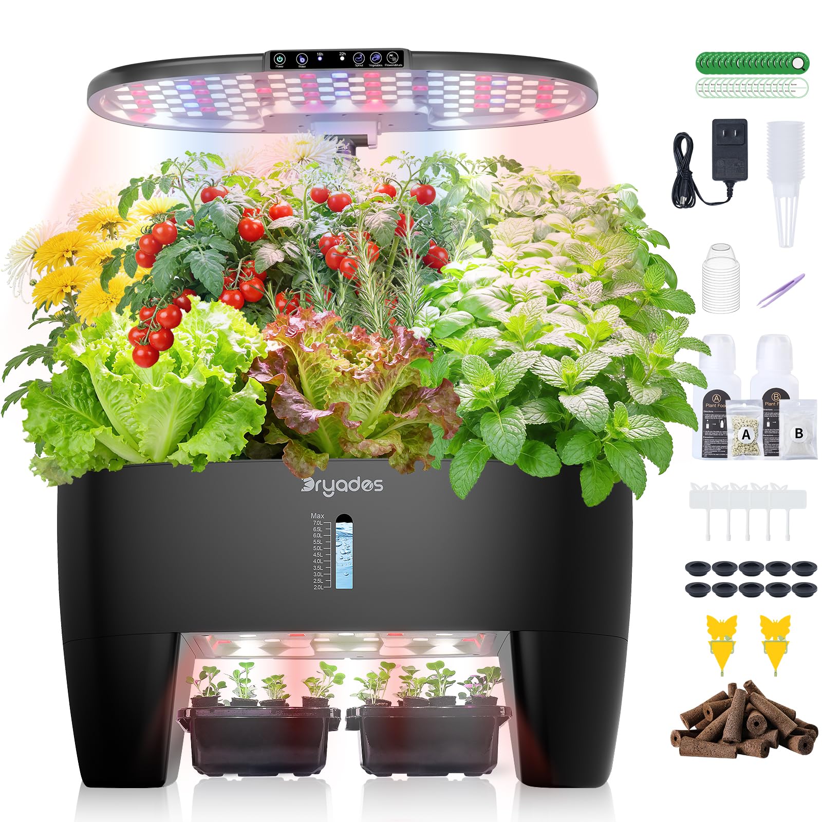 Amazon.com : DRYADES Hydroponic Growing System Kit 16 Pods, Smart