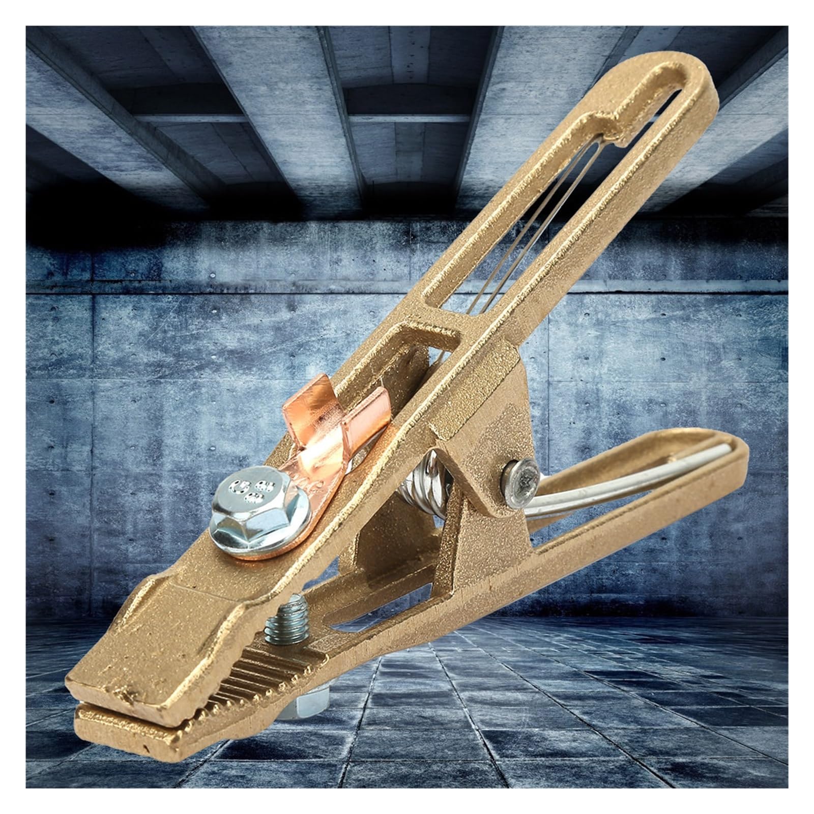 Pinza massa per saldatrice Morsetto di terra for saldatura a terra a forma di materiale in ottone 260/300/500A(500A)