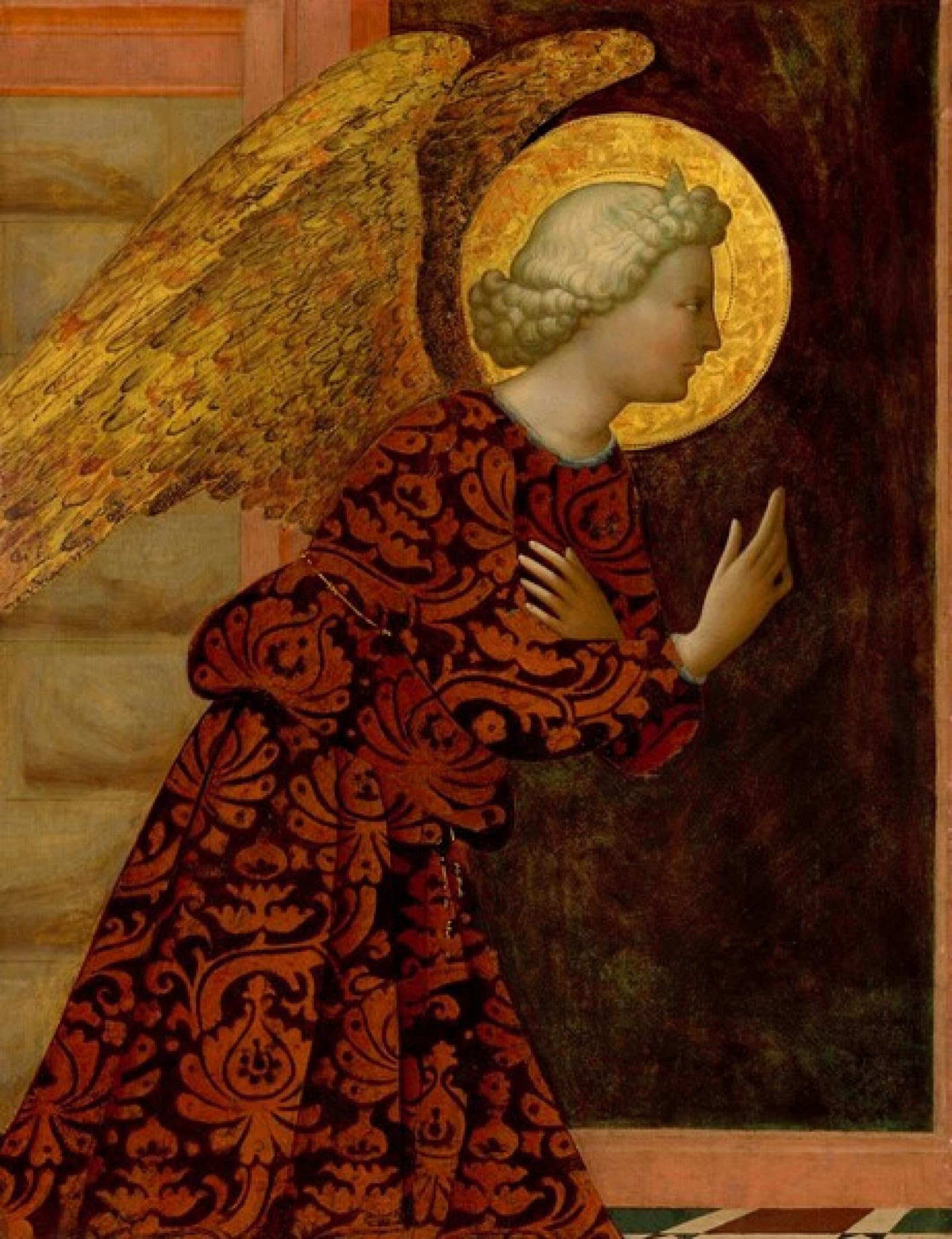 SERENDIPITP Vintage Wall Art Canvas Nordic Poster Canvas Print Picture the Angel Gabriel Wall Art Poster for Home Decor 60x90cm