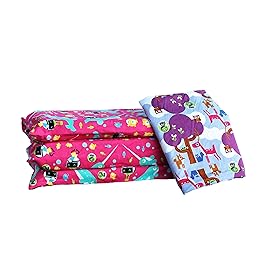 KinderMat + PBS Kids Friends Kit - 1.5 Thick Full Nap Mat and 2 Washable Covers - 47 x 22, Narwhal Expedition and Woodland Friends - Value Bundle Great for Daycare & Family Households