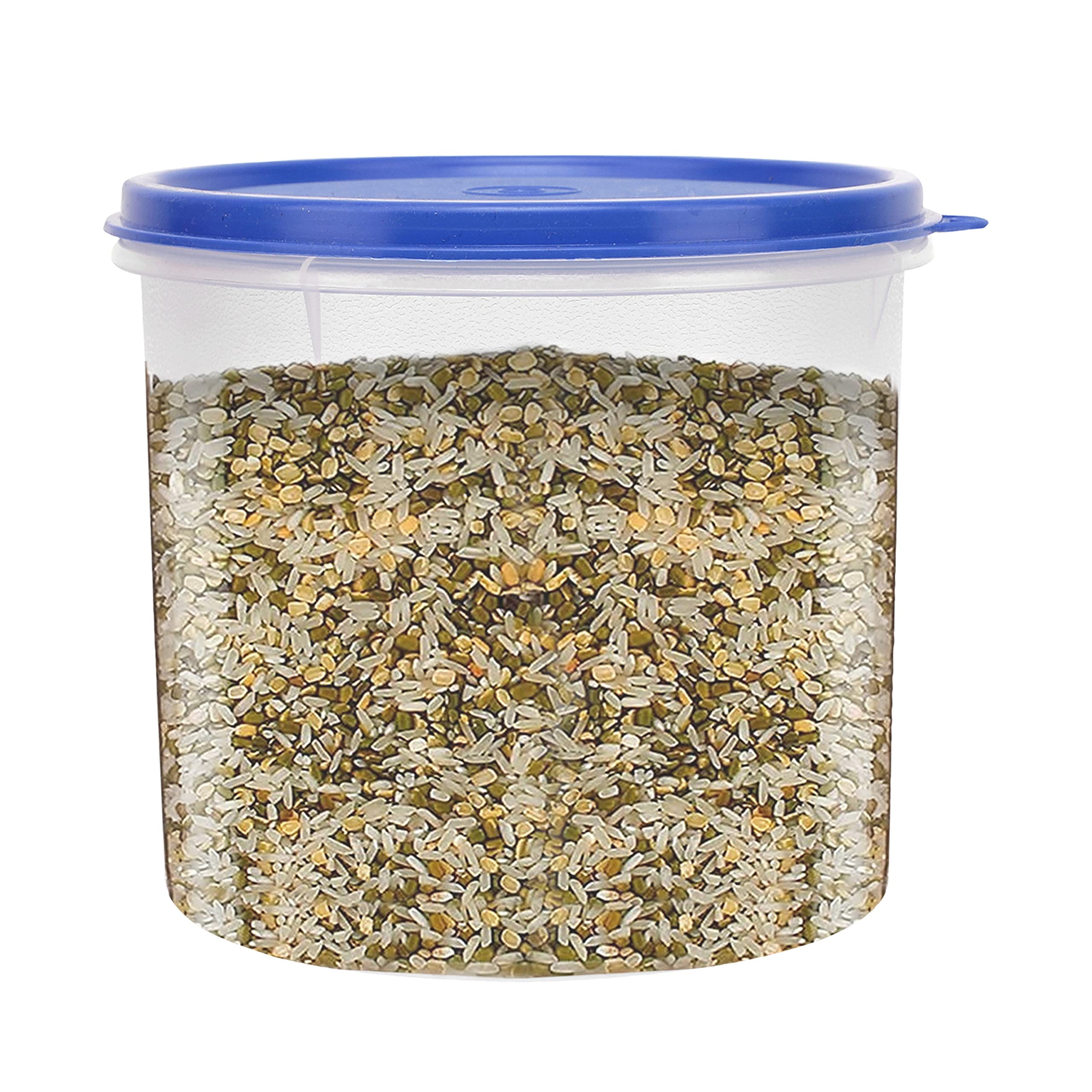 Cutting EDGE Jumbo Round Modular Airtight Container for Pulses,Flour, Rice, Grocery, Snacks, Spices - Stackable, BPA Free, Food Grade, Leak Proof, Durable (2.2 L,Blue) Set of 1 (B09ZDJPS6S) Amazon Price History, Amazon Price Tracker