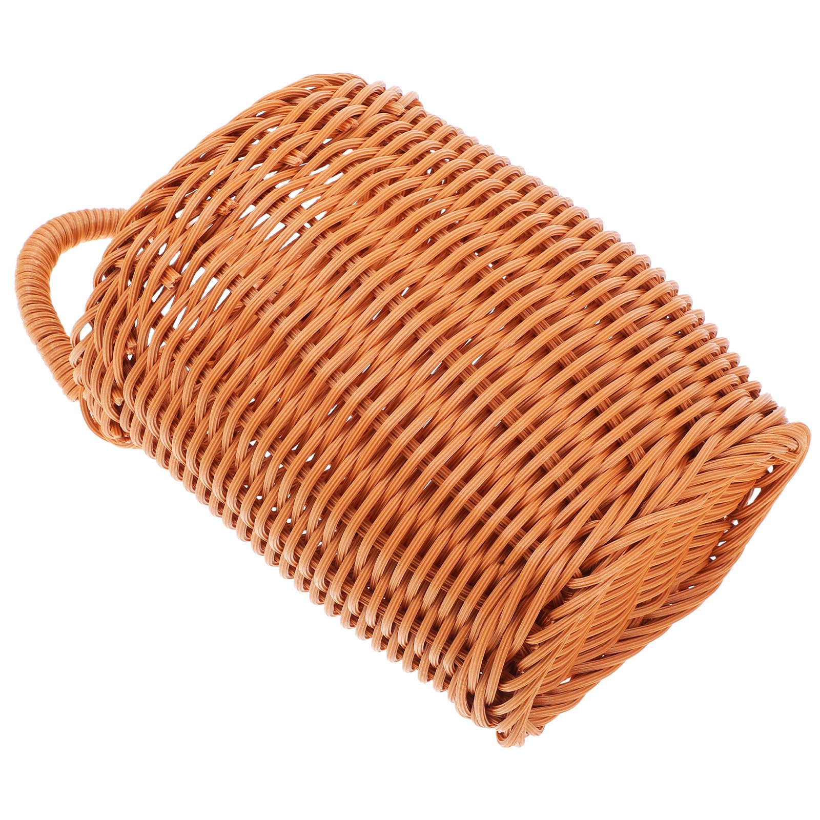 Cesta colgante de PP para cocina marrón de estilo pastoral