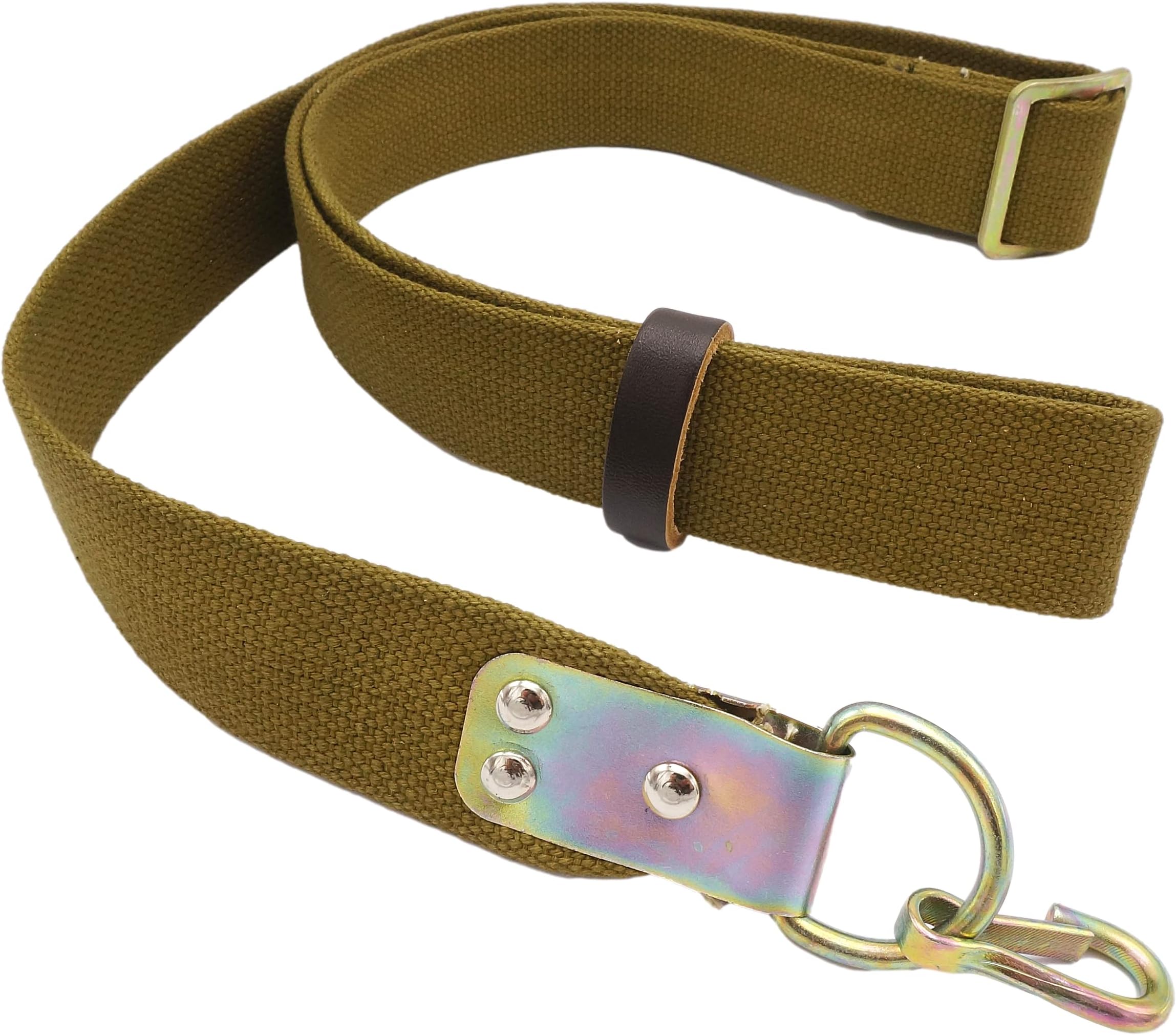 Russian Two Point Sling with Metal Hook Soviet Military Canvas Rifle Sling for Outdoors