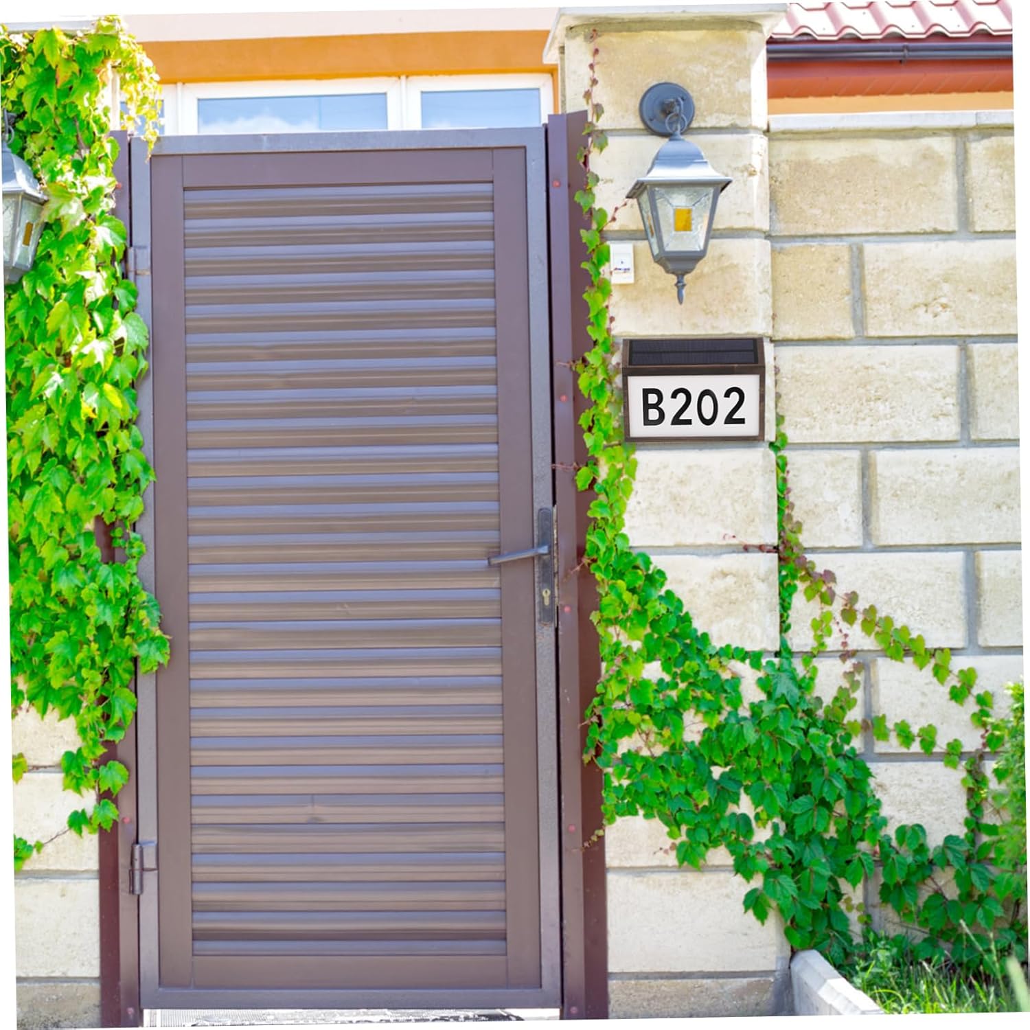 DOITOOL 1set Solar Powered Led Address Lamp for Outdoor Use Weather-Resistant Door Number Light LEDs for Easy Installation Finish