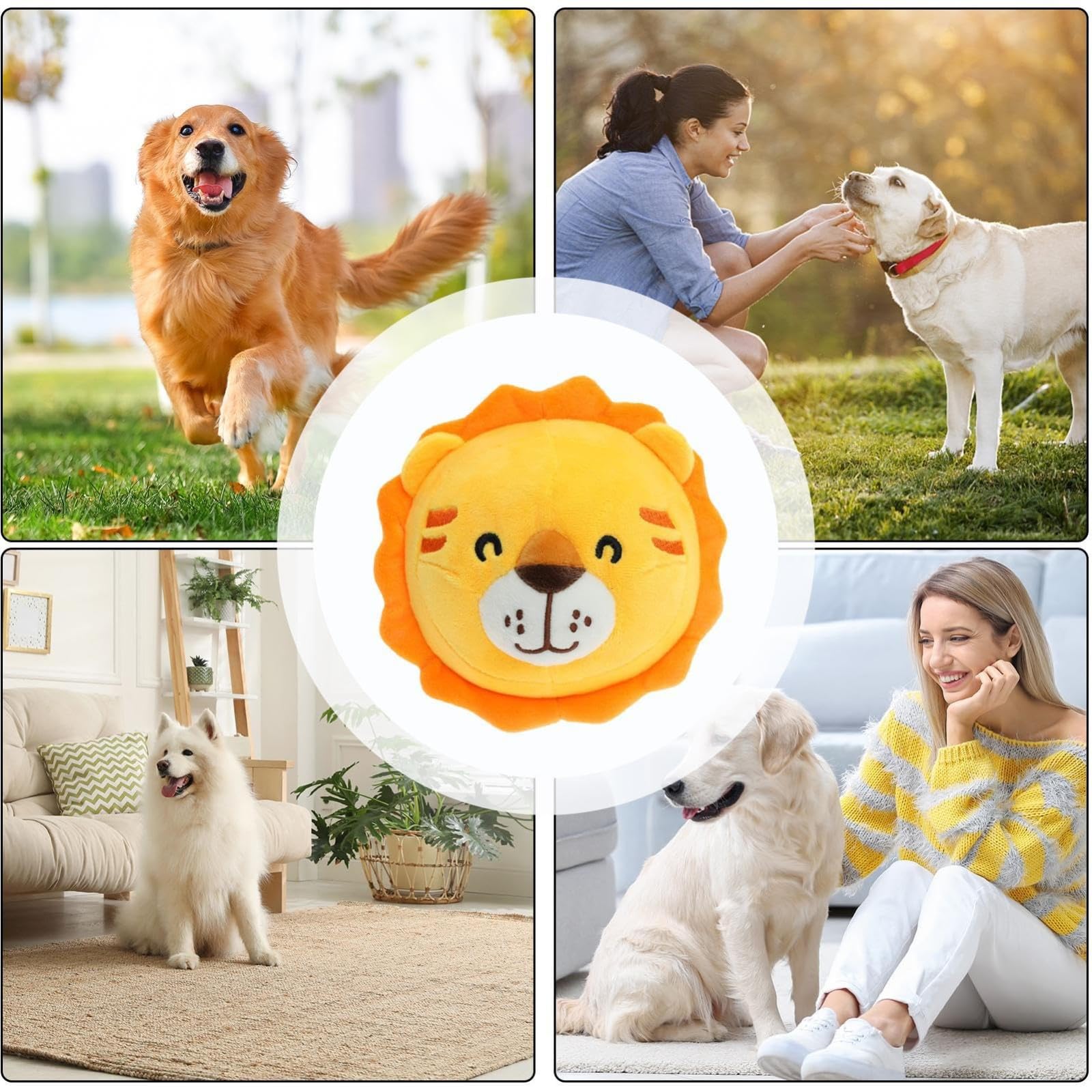 Geel eend hondenspeelgoed, eend speelgoed voor honden - Puppy interactief pluche eend speelgoed | Mellow Dog Kalmerende Eend Hondenpiepspeelgoed, Hondeneendspeelgoed met kwakgeluid voor binnenhonden
