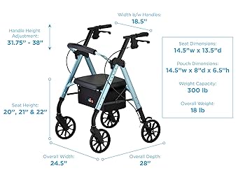 アルトモアX 9.4.ft ＃8 Star 8 Rollator Walker, 8
