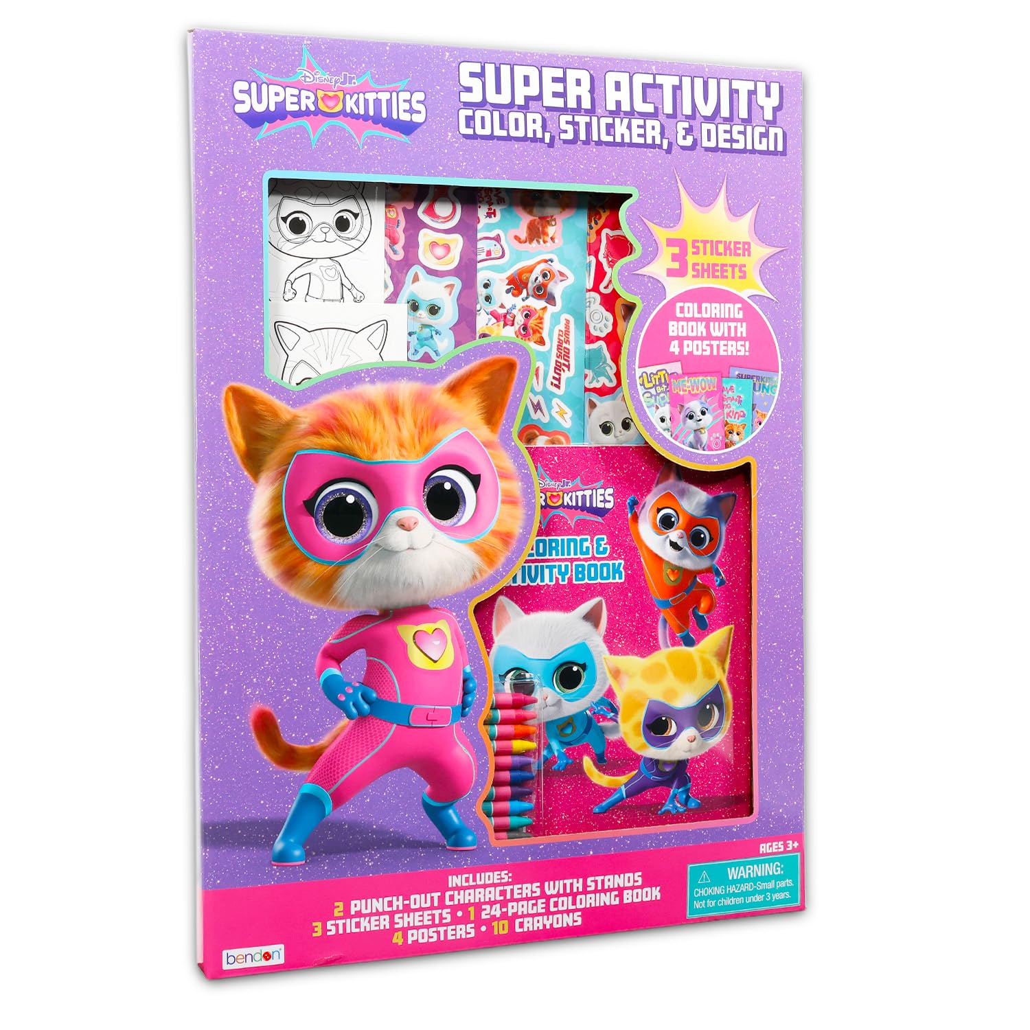 Disney Super Kitties Ultimate Activity Set - Kit artistico e artigianale con libro da colorare, adesivi, giochi, puzzle, disegni e altro ancora | Super Kitties Attività per ragazze e bambini