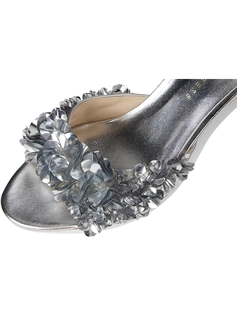 Silver Jack Rogers Crown Sequin Sandals