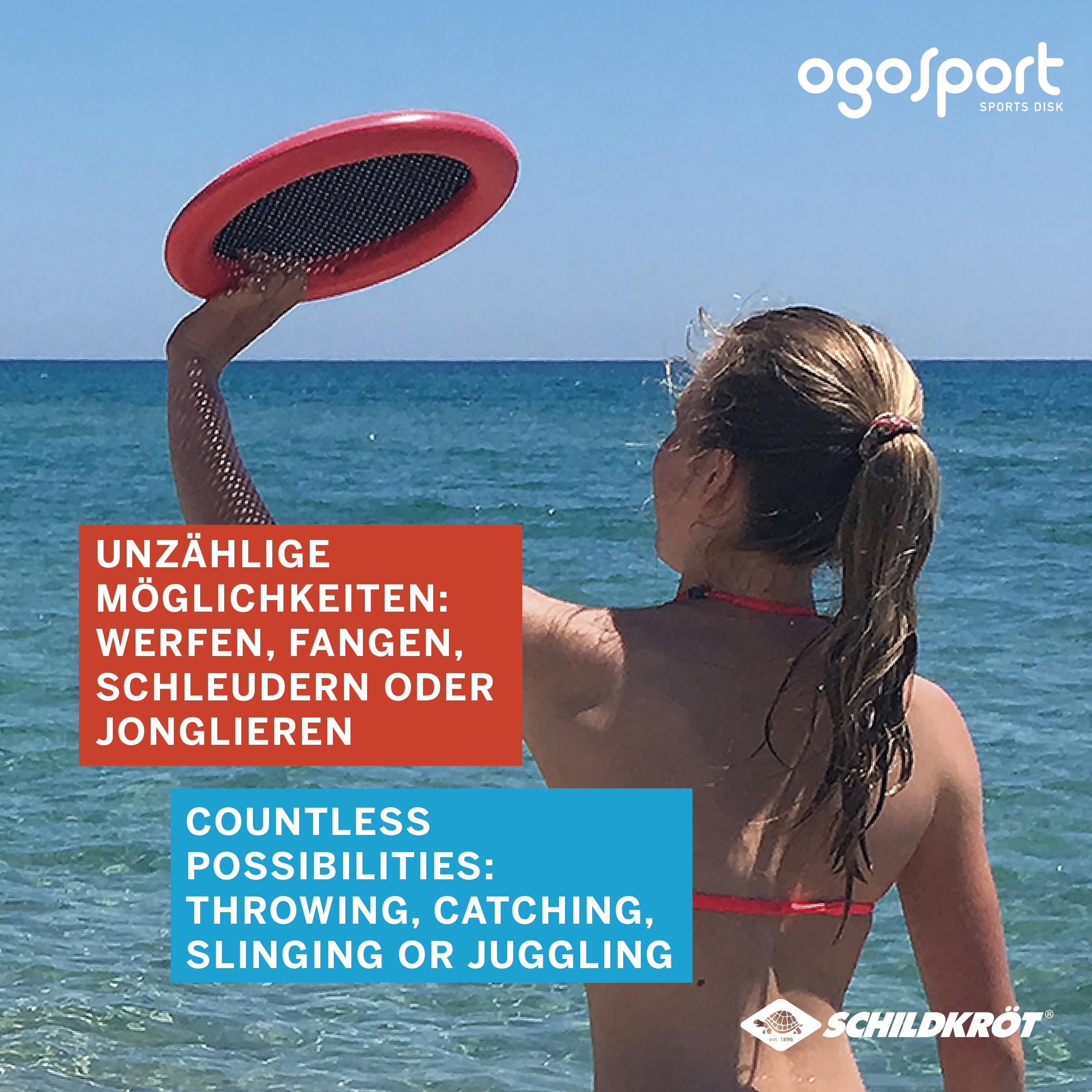 Schildkröt Ogo Sport Set, 2 Ogo Softdiscs Ø29cm, 1 Ball, Standardgrösse, der beliebte Spiel-Klassiker