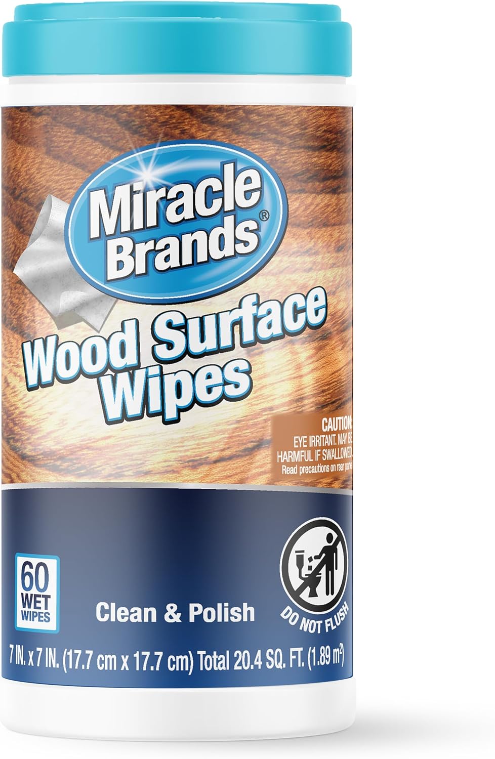 MiracleWipes for Wood Surfaces, Remove Dirt and Grime