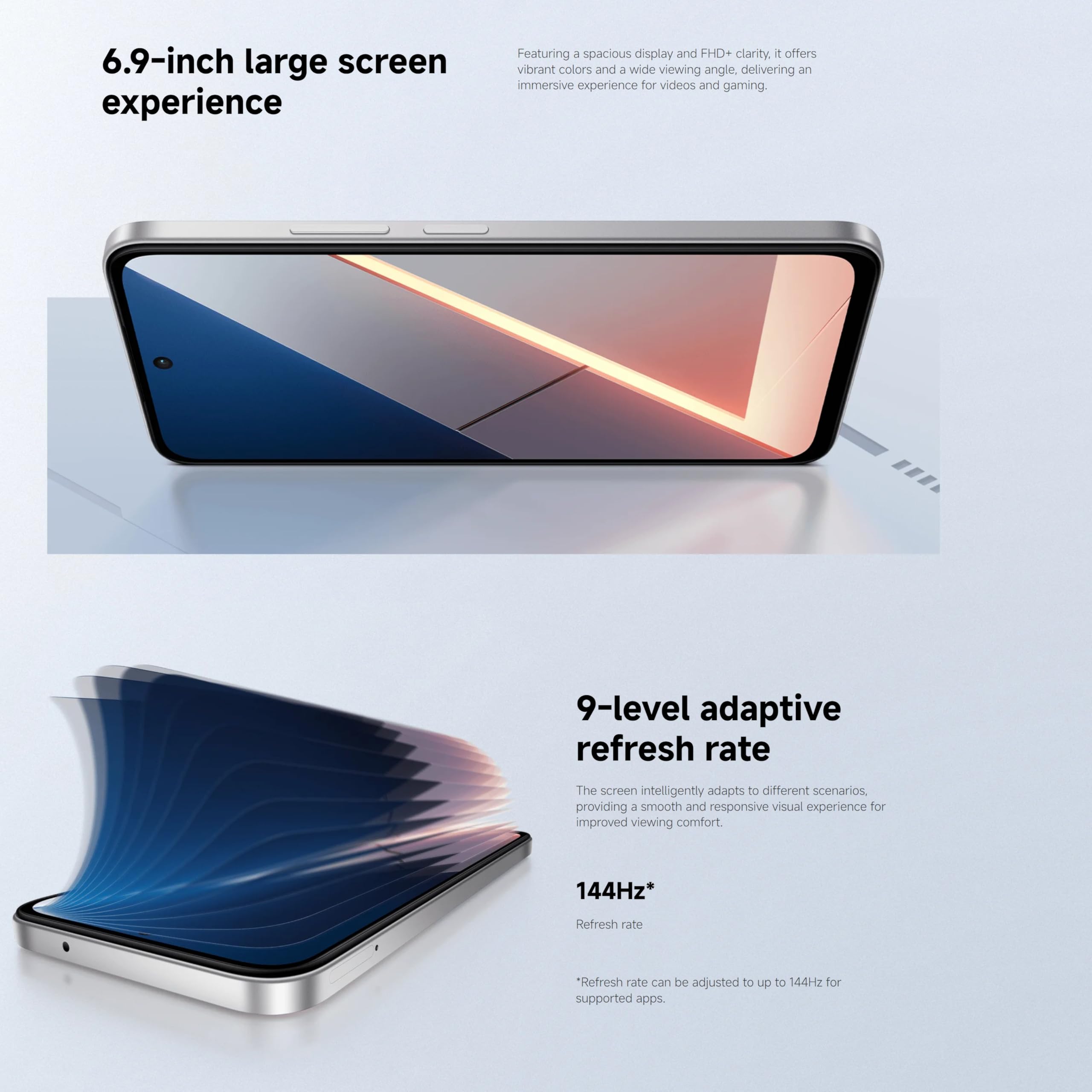 XIAOMI POCO M7, smartfon 8+256 GB, 6,9-calowy wyświetlacz FHD+ 144 Hz, Snapdragon 685, podwójny aparat AI 50 MP, 7000 mAh, czarny, ładowarka nie jest dołączona (wersja francuska + 2 lata) | Wyświetlacz 6,9" FHD+ 144 Hz, Snapdragon 685, podwójny aparat 50