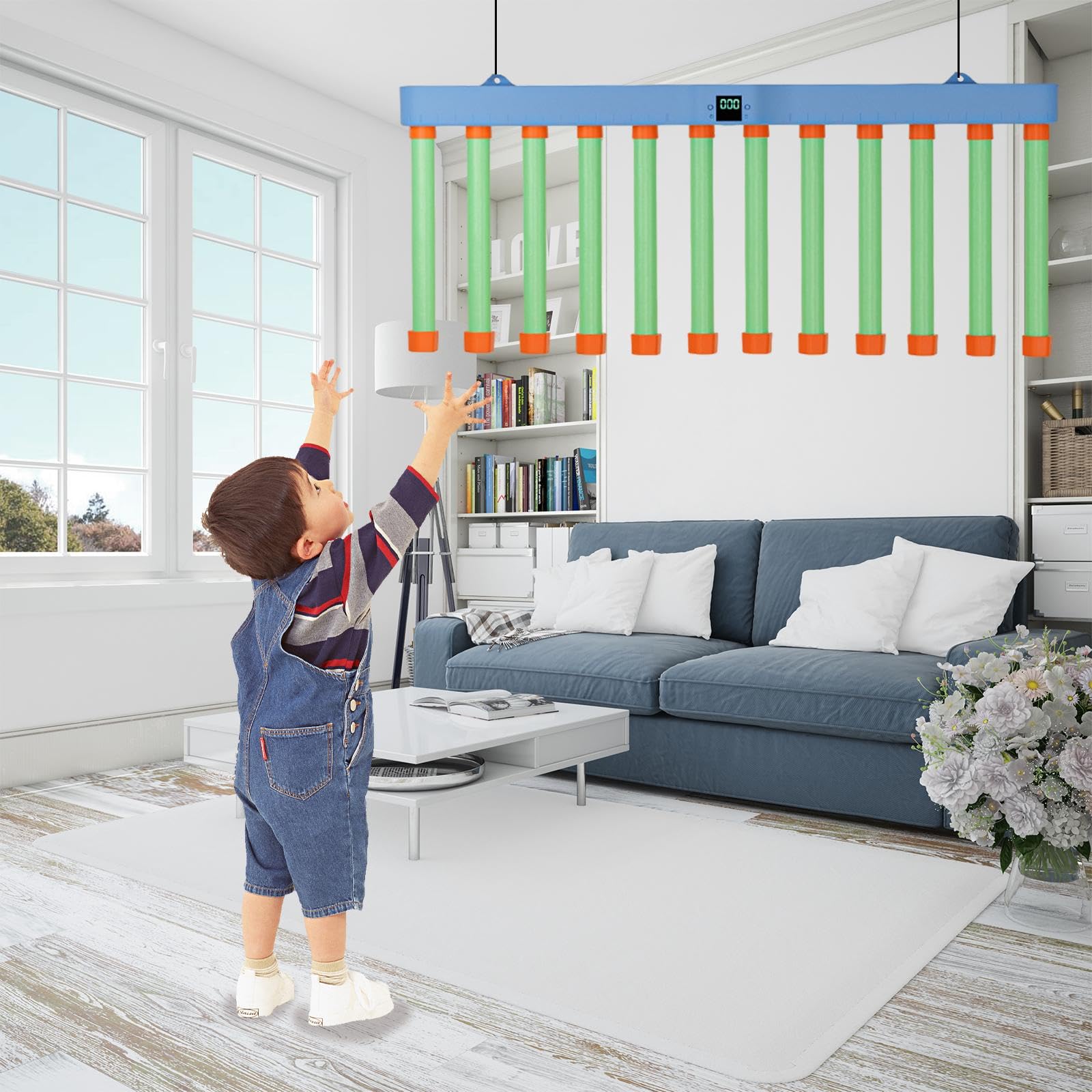 Reaktionsspiel Trainingsstäbe Fangspiel Kinder Spielzeug Hand Auge Koordination Lernspiel PP Elektronik für Party Zuhause, Set B
