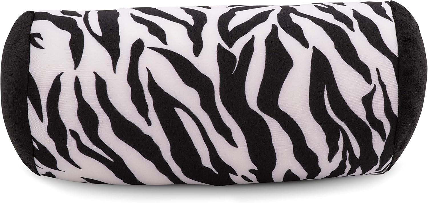 Mooshi Squish Mini Microbead Jelly Bean Bed Pillow (12" x 7") – Airy Squishy Soft Microbeads – Eight Wild Fun Colors to Choose From – Cuddly and Fun Dormroom Accessory – Bed Pillow, Wild Zebra - Image 2