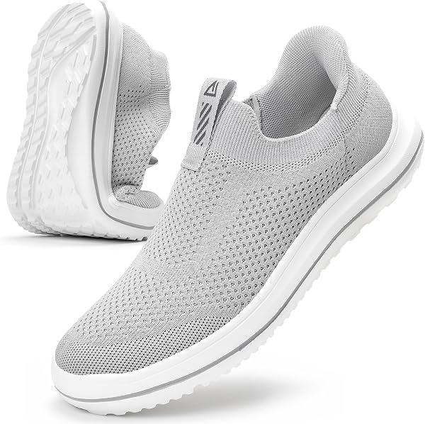 MrToNo Slip on Baskets Hommes sans Lacets Chaussures Hand-Free Chaussures de Course légères Respirantes Outdoor Chaussures de Sport Loisirs Chaussures de Course sur Route - 1