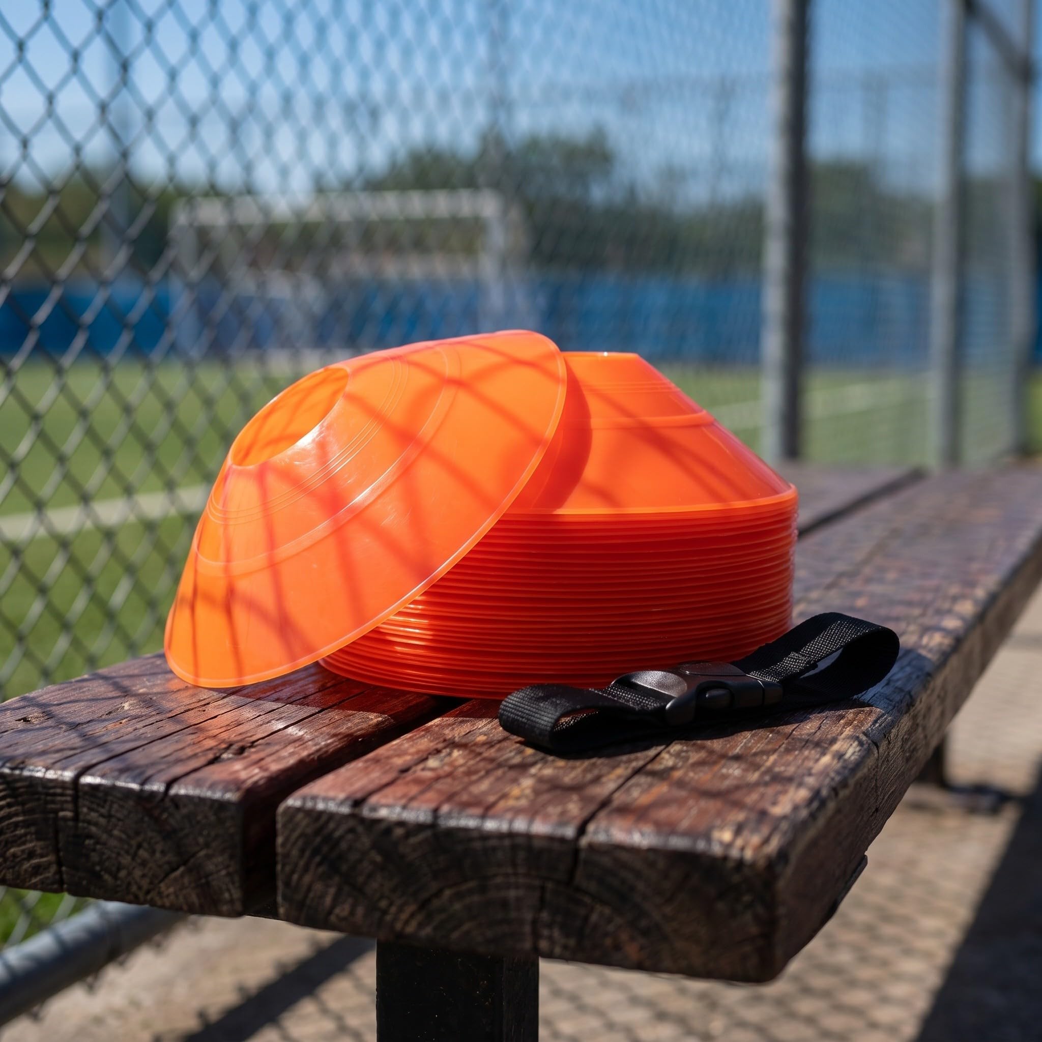 Lurrose 1 Set di Coni da Calcio per agilità e marcatori per Pavimento | Disco da calcio per allenamento, ideale per allenamento sportivo, calcio, pallacanestro, coaching, attrezzatura per la