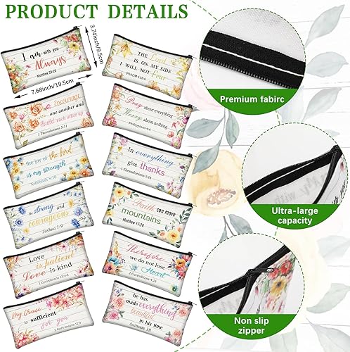 Miniatura 4 de Los juegos de regalo cristianos de 36 piezas incluyen 12 bolígrafos de la Biblia, 12 cuadernos de la Biblia, 12 bolsas de estuche de la Biblia,