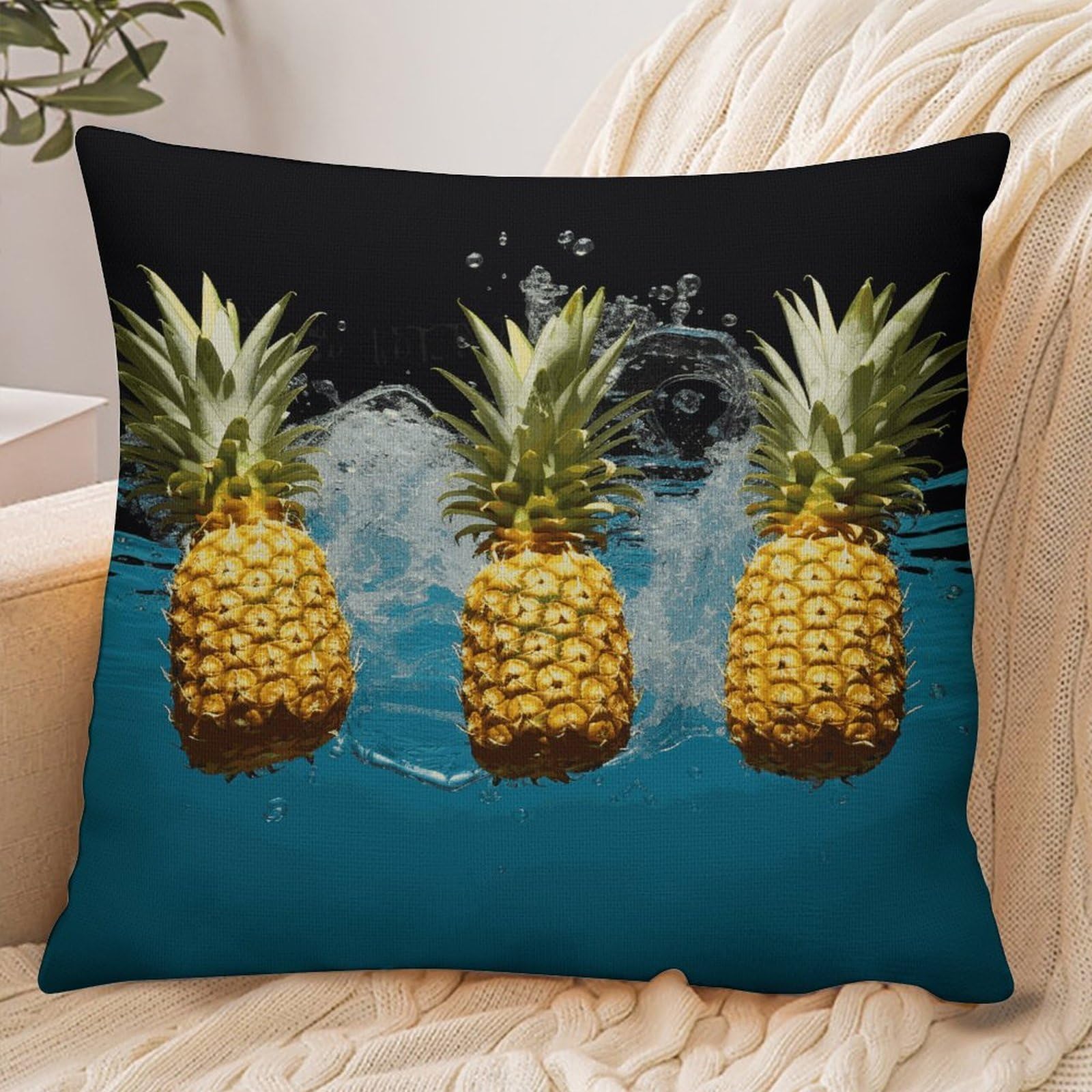 Fekiloot Style Fresh Pineapples1 Pillowcase Pillow Sham Pillow Case