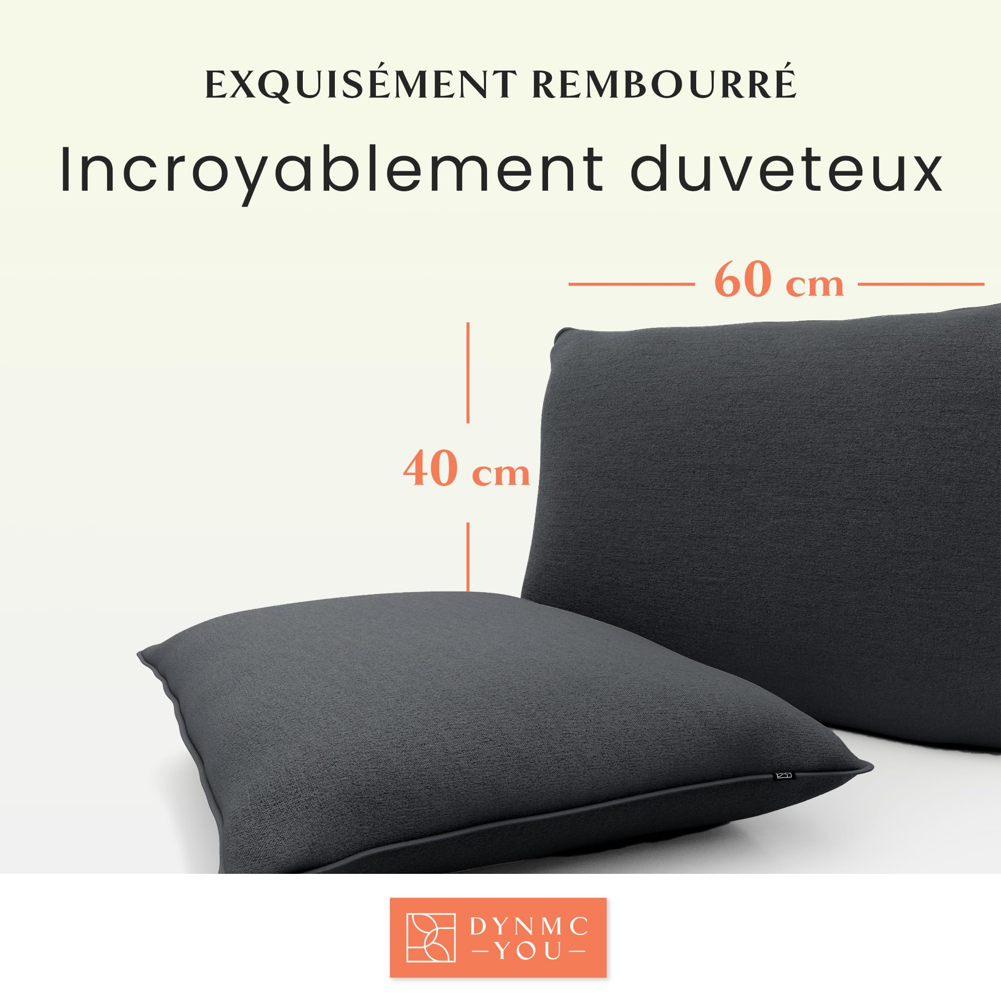 Coussin Canapé XXL Coussin De Canapé XXL Traumnacht – 90x90 Cm + 2 Coussins Décoratifs – Housse Velours Côtelé Doux – Certifié Öko-Tex Coussin Canapé XXL Coussin De Canapé XXL Traumnacht – 90x90 Cm + 2 Coussins Décoratifs – Housse Velours Côtelé Doux – Certifié Öko-Tex